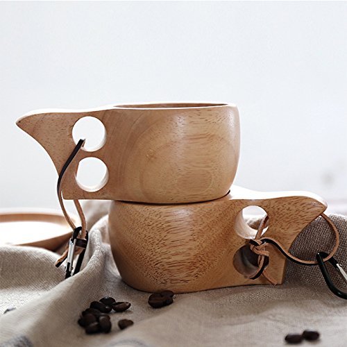 Handmade Rubberwood Bowl & Mug - 3 Inch Diameter, 3.1/8 Inch Tall - Perfect for Rice, Soup, Dips, Coffee, Tea & Home Decor - Ideal for Kitchen, Dining & Gift Giving
