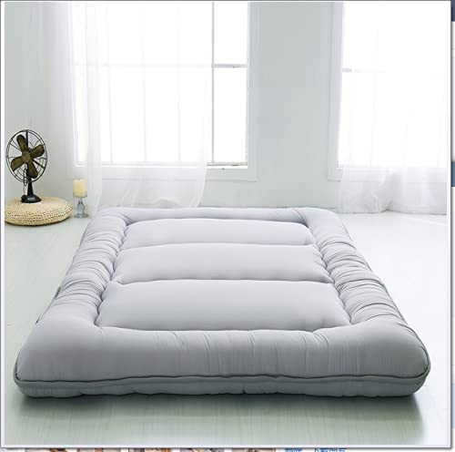 Japanese Floor Futon Mattress - Foldable Tatami Sleeping Mat for Camping, Travel & Home Use | Portable Roll-Up Floor Bed for Adults & Kids | Double Size Floor Couch for Dorms, Living Rooms & Guest Rooms | Perfect for Sleepovers, Lounging & Small Space Living