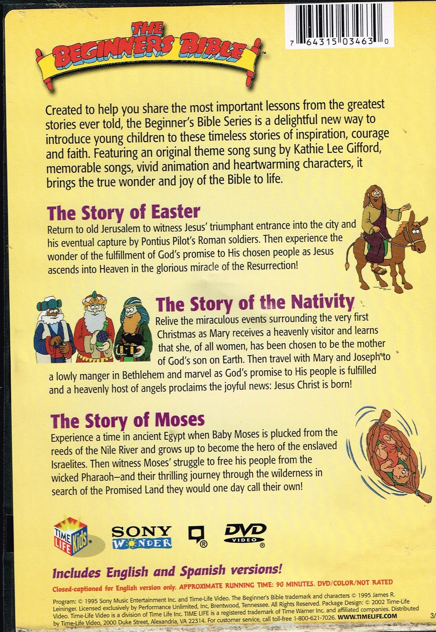Beginner's Bible Storybook Set - Easter, Nativity & Moses Tales for Kids | Christian Children's Books for Easter Gifts, Sunday School & Bedtime Stories