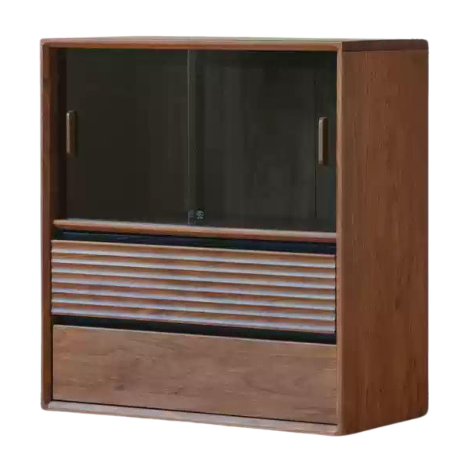 Premium Solid Oak & Black Walnut Modular Bookcase - Modern Luxury Wooden Bookshelf for Home Office, Living Room, and Library Organization