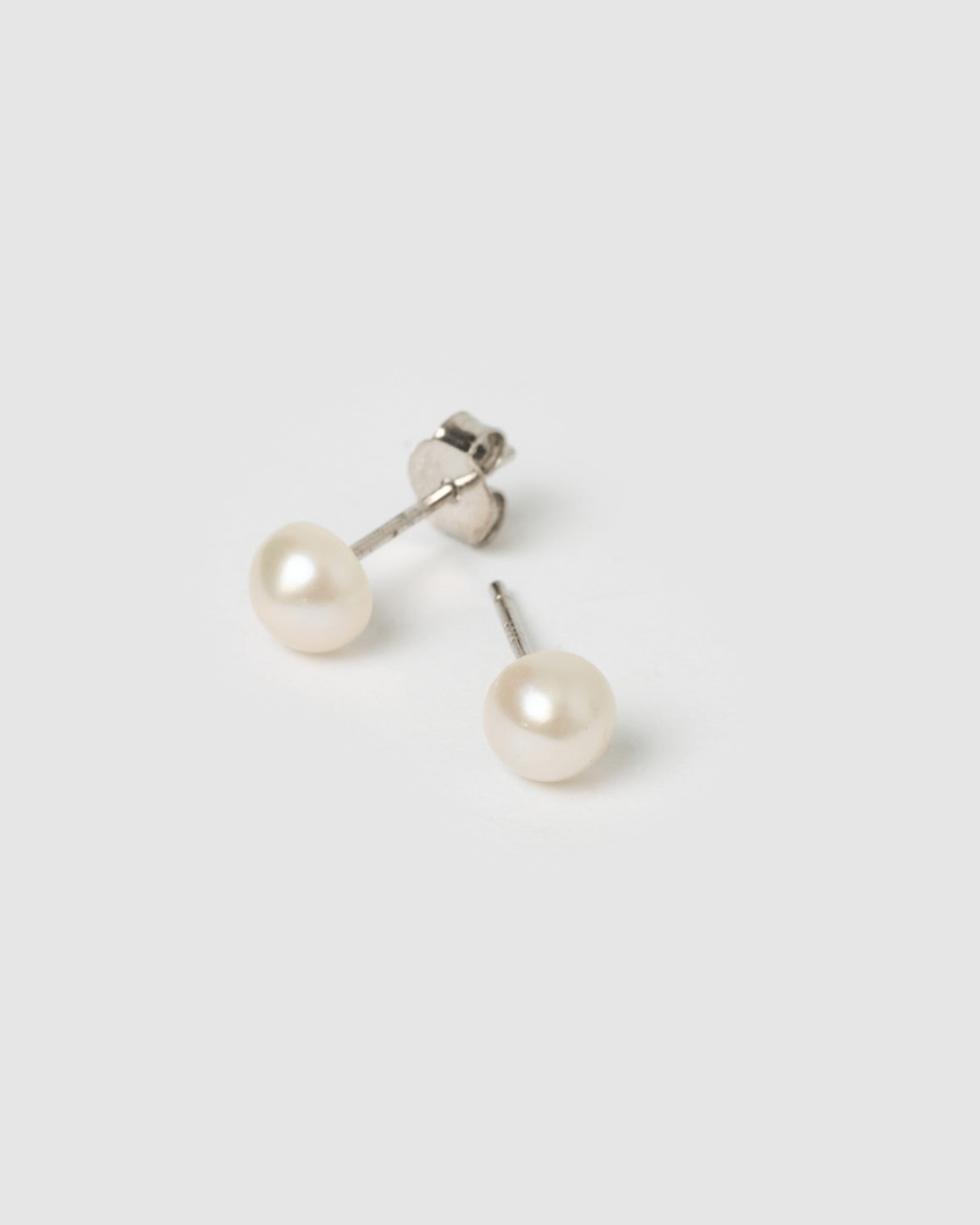Izoa Eveline Stud Earrings Sterling Silver with Freshwater Pearl - Elegant Pearl Jewelry for Women, Perfect for Weddings, Parties & Daily Wear