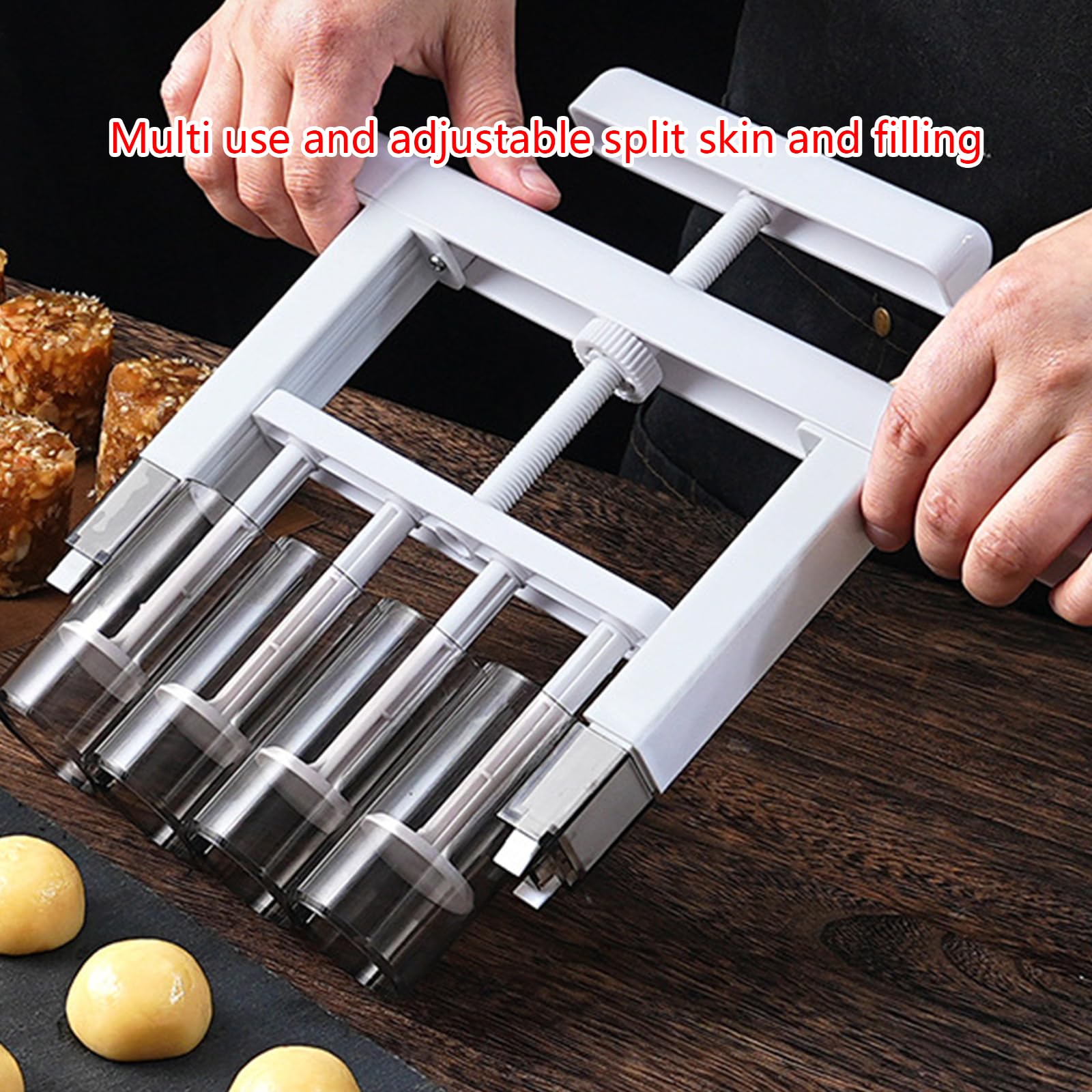 Commercial Mung Bean Cake Filling Machine - Precise Dough Divider for Peach Cake & Pastry Making | Perfect for Bakeries, Home Kitchens & Food Production