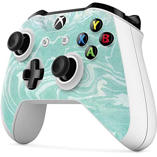 Skinit Custom Decal Gaming Skin for Xbox One S Controller - Mint Marbling Design | Protective Cover for Enhanced Grip & Style | Perfect for Gaming Enthusiasts & Collectors