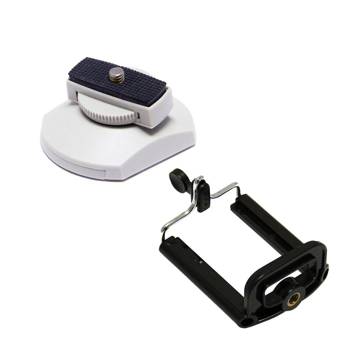 360° Swivel Adjustable Desktop Camera Stand & Phone Mount Holder for iPhone, Android Smartphones - Perfect for Video Calls, Live Streaming, Online Classes & Content Creation