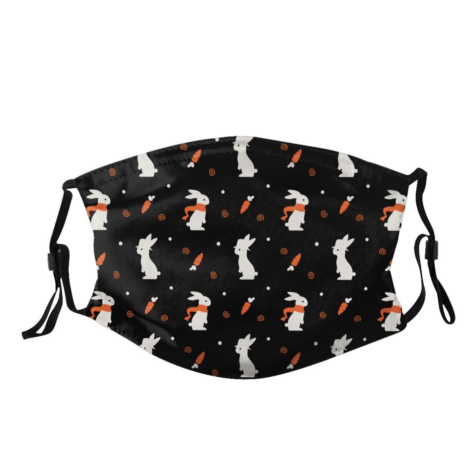 Reusable Easter Egg Pattern Face Mask with Filter Pocket - Adjustable Washable Cloth Mouth Cover for Women, Men & Teens - Perfect for Spring Festivals, Easter Celebrations & Daily Protection