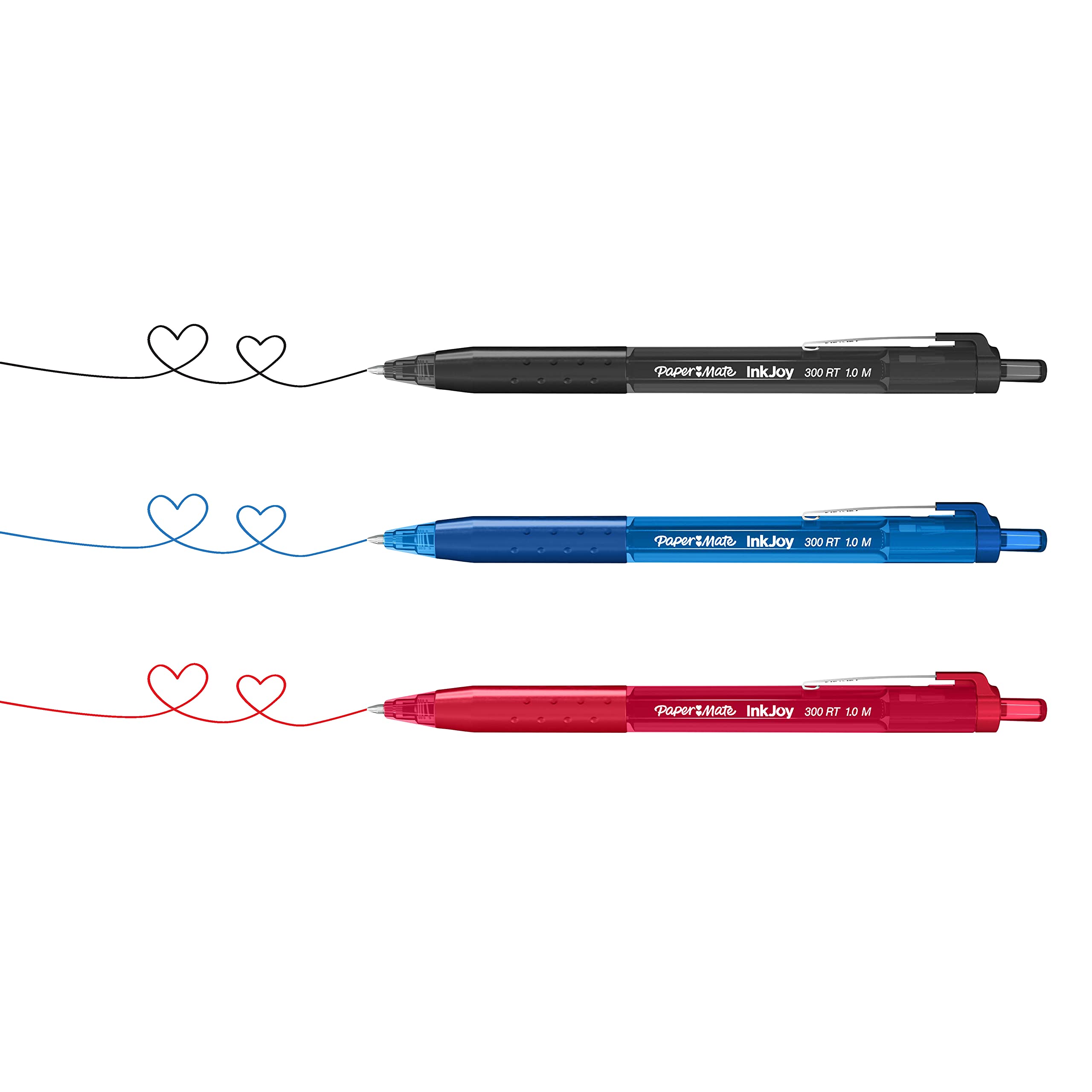 InkJoy 300 RT Ballpoint Pen - 1.0mm Medium Point (8-Pack) for Office & School Use