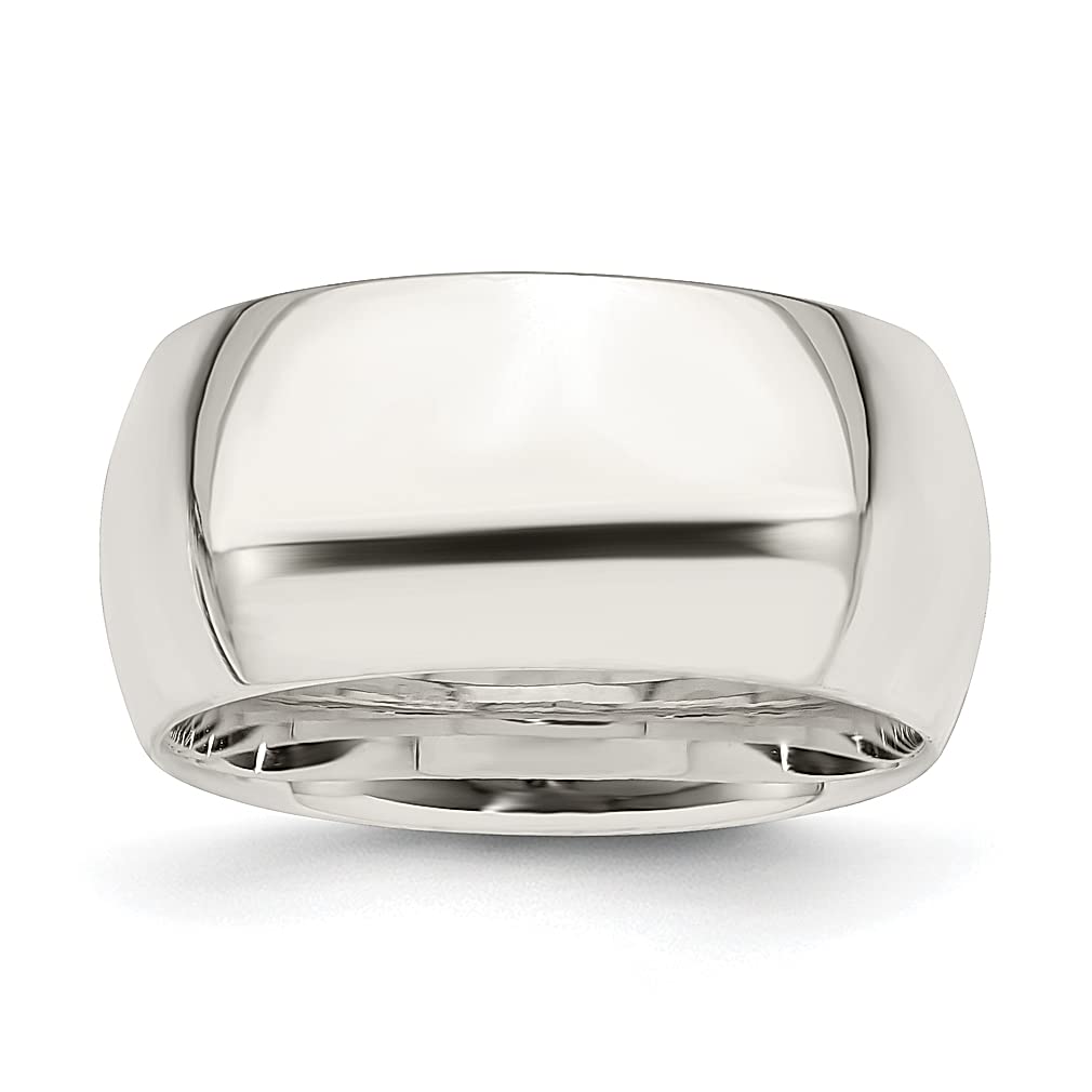 925 Sterling Silver 10mm Comfort Fit Size 10 Wedding Band Ring - Classic Elegant Jewelry for Women, Perfect Anniversary & Engagement Gift - Ideal for Bridal, Promise Rings & Special Occasions