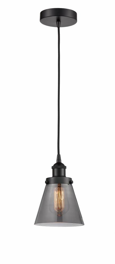 Industrial Style Matte Black Mini Pendant Light - 8
