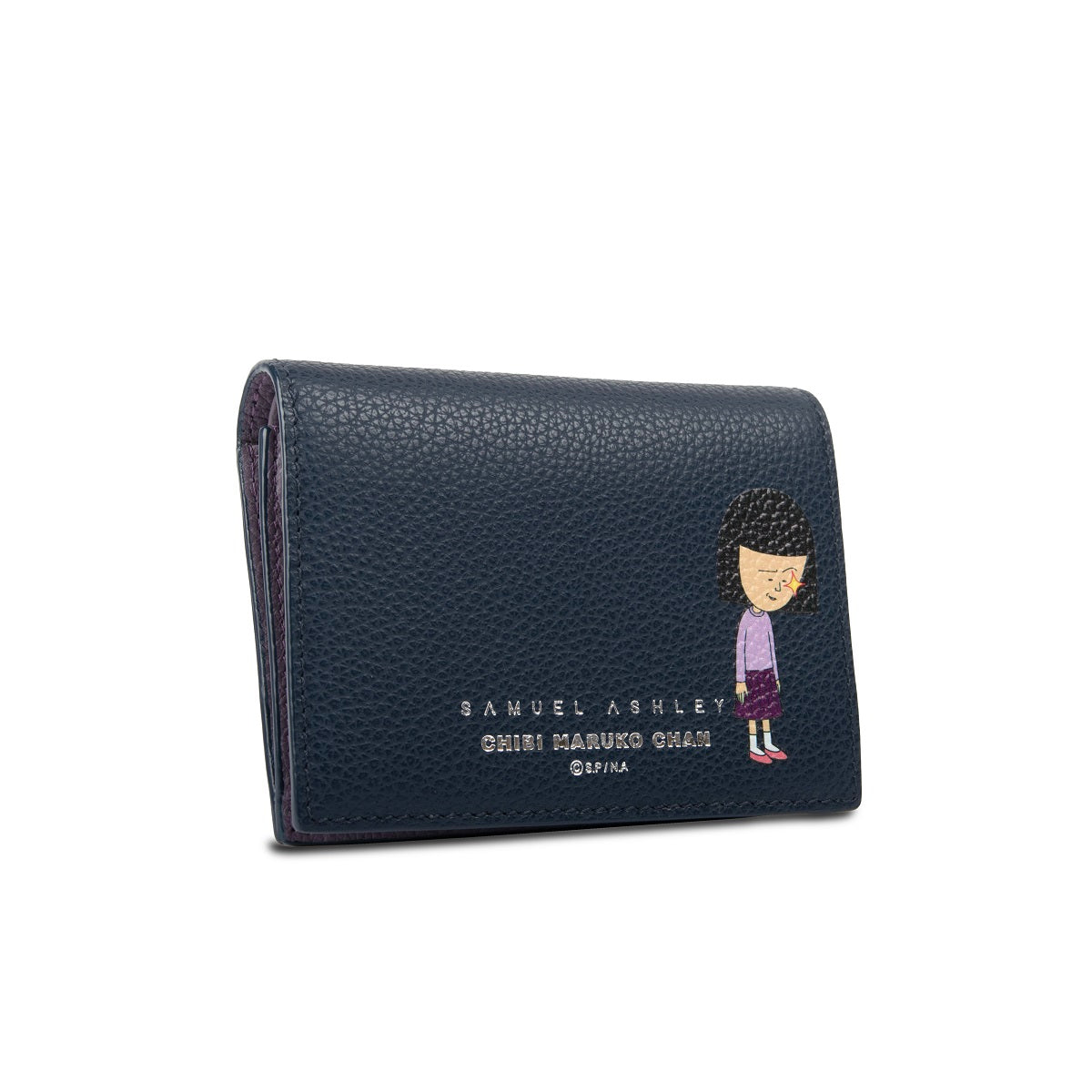 Samuel Ashley x Chibi Maruko Chan Genuine Leather Bifold Wallet for Men & Women - Perfect for Everyday Use, Travel & Gift Giving