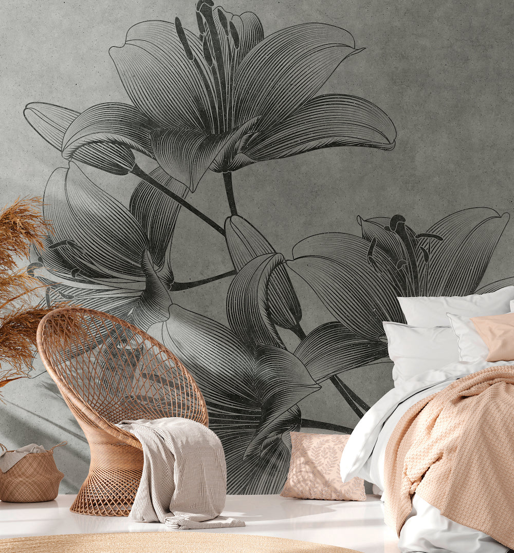 Beautiful Wall Lilies - Elegant Home Decor for Living Room, Bedroom & Office - Perfect for Indoor Plant Lovers