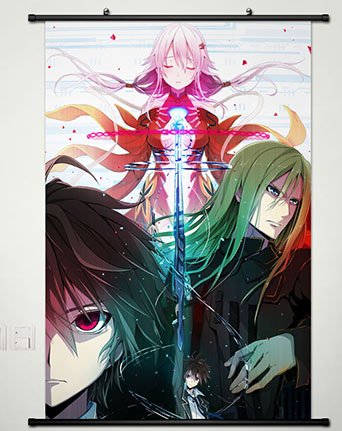 Anime GUILTY CROWN Wall Scroll Poster - Inori & Shu Cosplay Decor (23.6x35.4