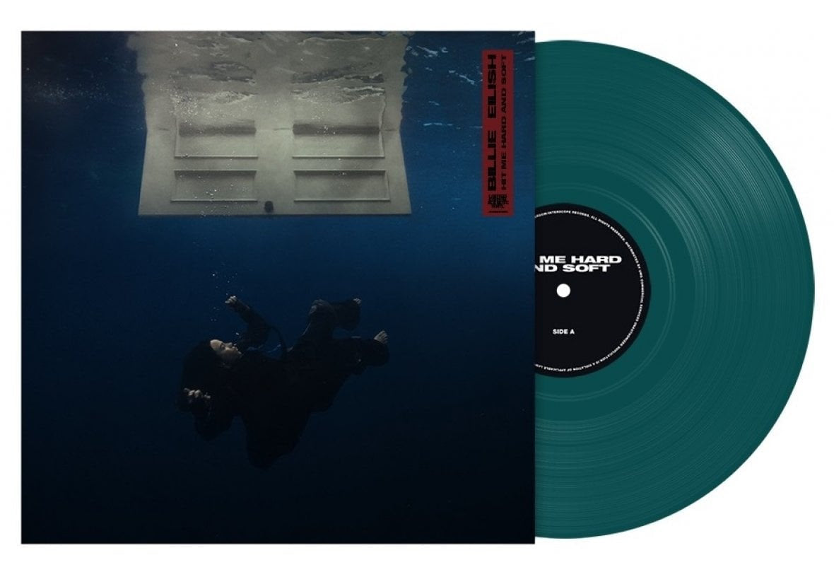 Billie Eilish Hit Me Hard And Soft Limited Edition Sea Blue Vinyl Record - Indie Exclusive LP for Music Collectors & Audiophiles - Perfect for Home Listening, Gifts & Vinyl Collections