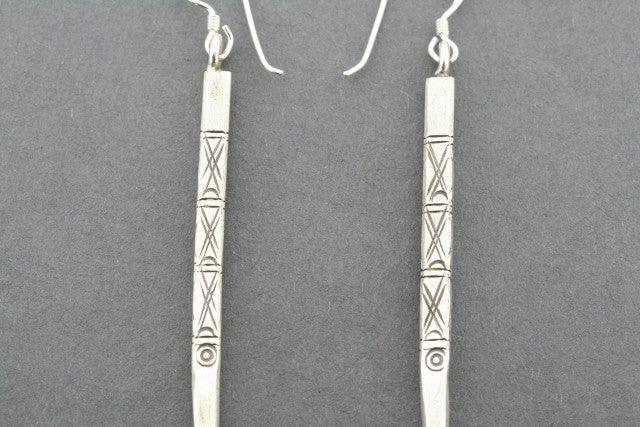 Long Tribal Spear Earrings in Pure Silver | Handmade Boho Jewelry for Women | Perfect for Festivals, Parties & Ethnic Fashion
