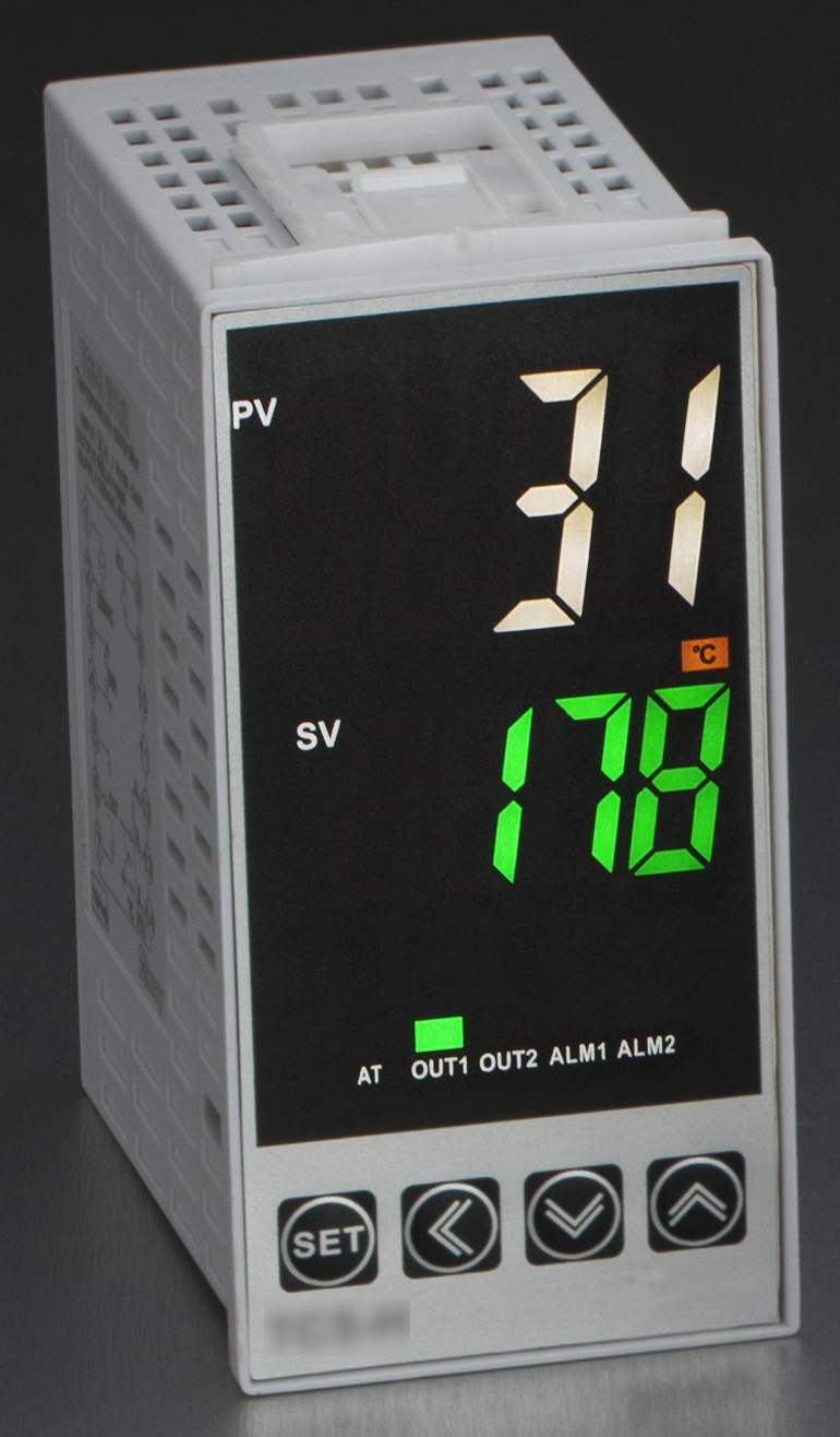 24VDC PID Temperature Controller with 1 Alarm, RS485 Communication - Supports E/J/N/T/S/R/B Thermocouples, PT100/Cu20 RTD, Linear Current/Voltage Input - 48x96mm Compact Size with Relay + 12VDC Output - Ideal for Industrial Automation, HVAC Systems, and Process Control Applications