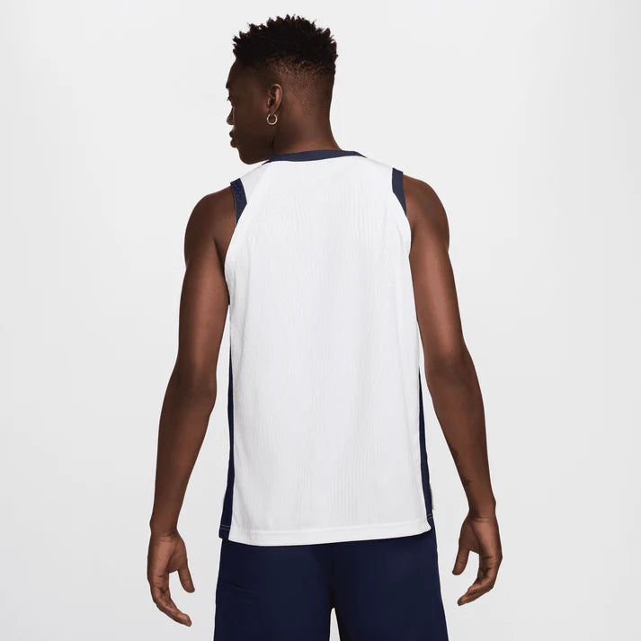 Nike SB 2024 Olympics Team USA Sleeveless Skate Jersey - White - Official USA Skateboarding Jersey for Men - Perfect for Skateboarding, Streetwear & Olympic Fan Fashion