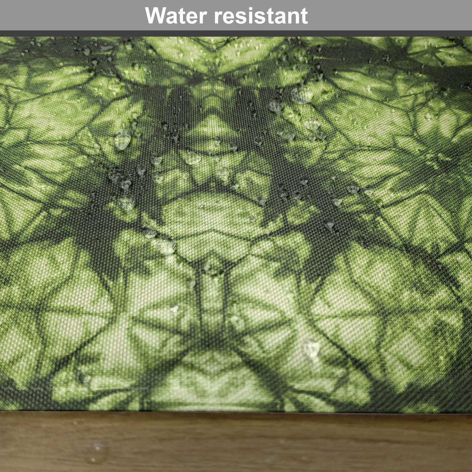 Ambesonne Abstract Place Mats Set of 4 - Modern Surreal Art Design Washable Fabric Placemats for Dining Table, Kitchen Decor in Green | Perfect for Dinner Parties, Holiday Gatherings & Home Styling