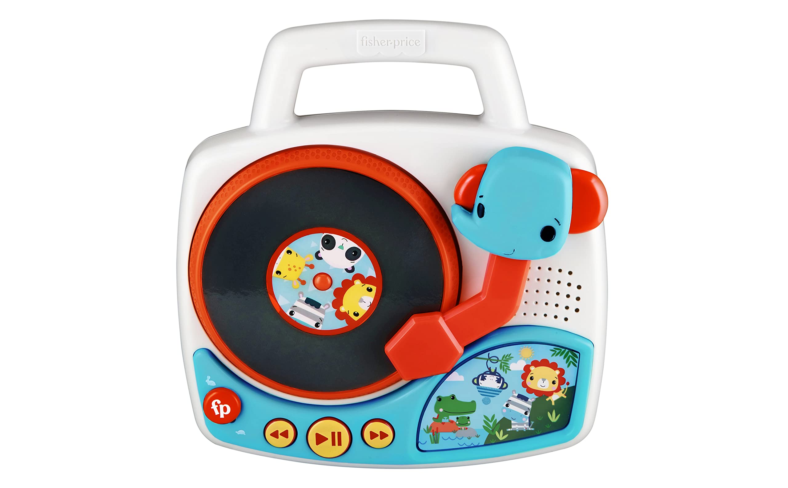 Fisher-Price eKids Toy Turntable for Toddlers - Interactive Music Player with Built-in Nursery Rhymes & Sound Effects - Perfect for Pretend Play, Early Learning & Music Discovery