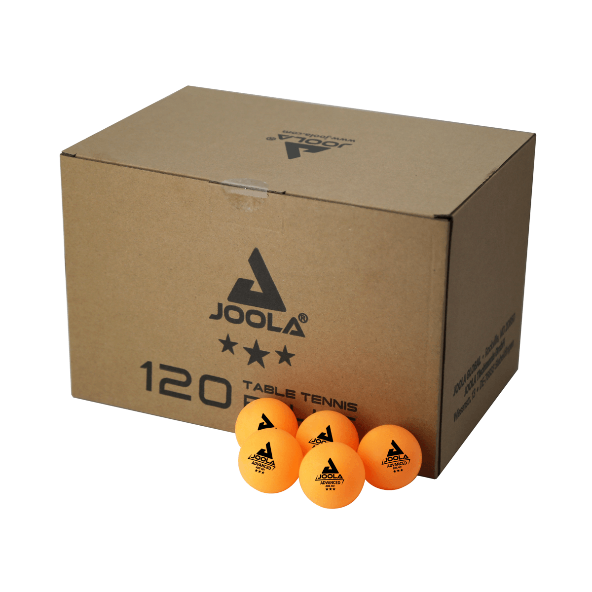 JOOLA Advanced Training ABS 3 Star Table Tennis Balls - Professional Ping Pong Balls for Practice & Competition - Perfect for Indoor & Outdoor Play, Clubs & Home Use