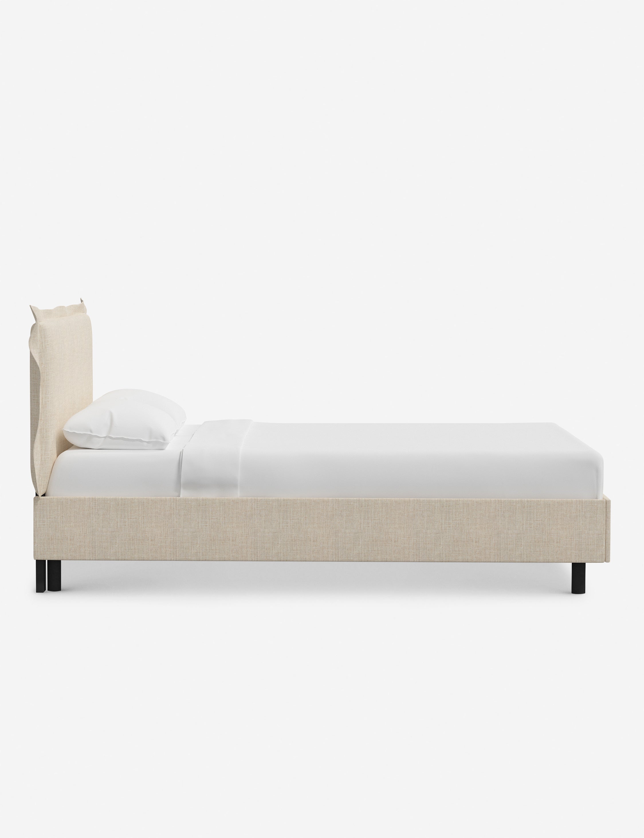 Elara Modern Platform Bed Frame - Queen Size, Sturdy Wooden Slat Support, Minimalist Design for Bedroom - Perfect for Small Spaces, Apartments & Guest Rooms