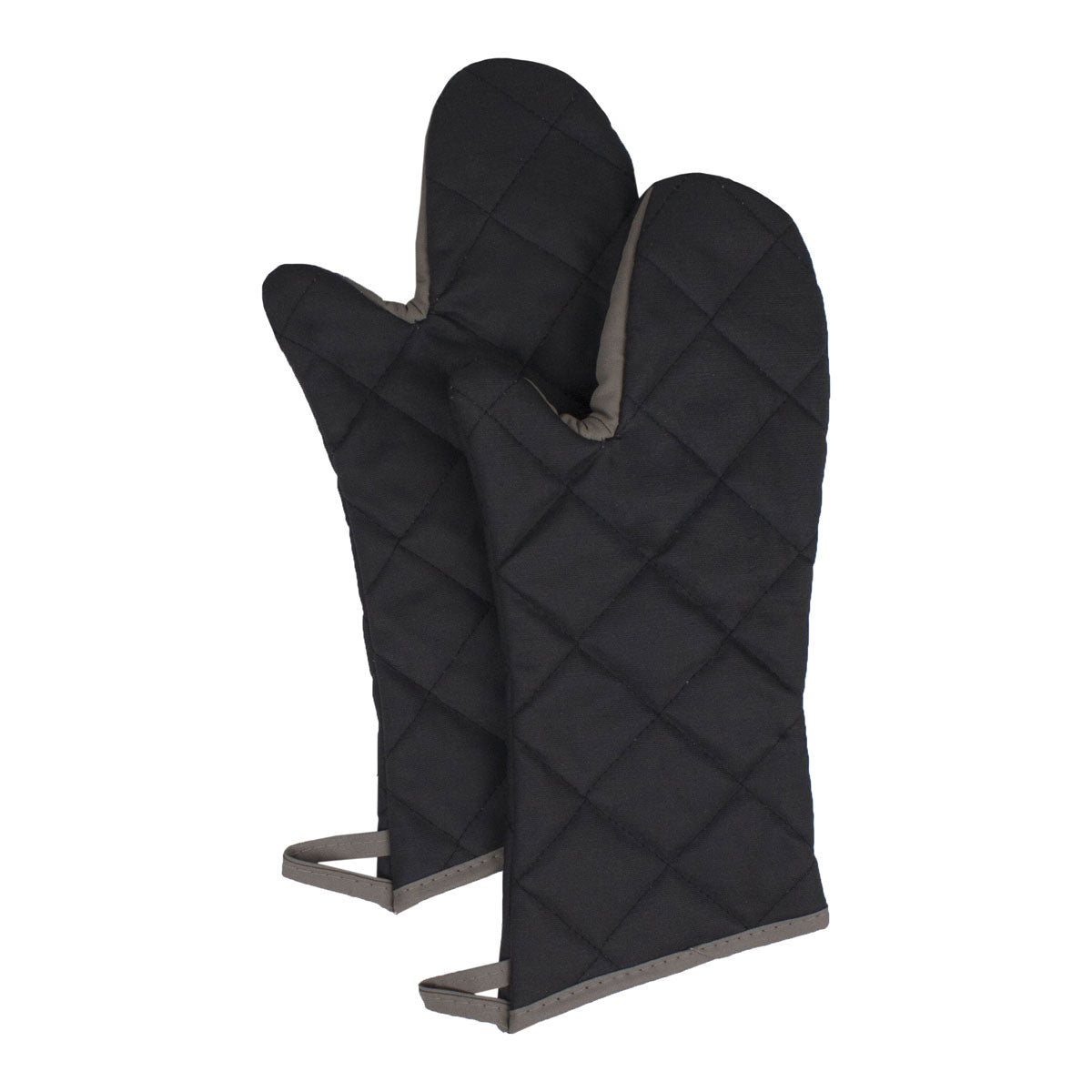 Pyrotex Heat-Resistant Elbow-Length Oven Mitts - Black (17 Inch) for Baking, Grilling & Kitchen Safety | Culinary Essentials 859390