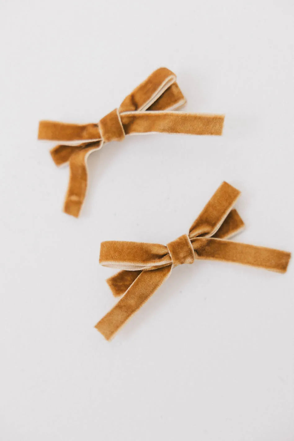 Mini Velvet Bow Hair Clip in Yellow - Elegant Hair Accessory for Women & Girls, Perfect for Parties, Weddings & Everyday Style