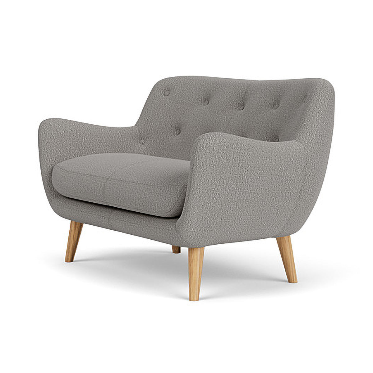 Herman Boucle 2 Seater Sofa - Modern Upholstered Loveseat for Living Room, Lounge & Small Spaces | Soft Fabric Couch with Sturdy Frame | Perfect for Apartments, Dorms & Cozy Home Decor