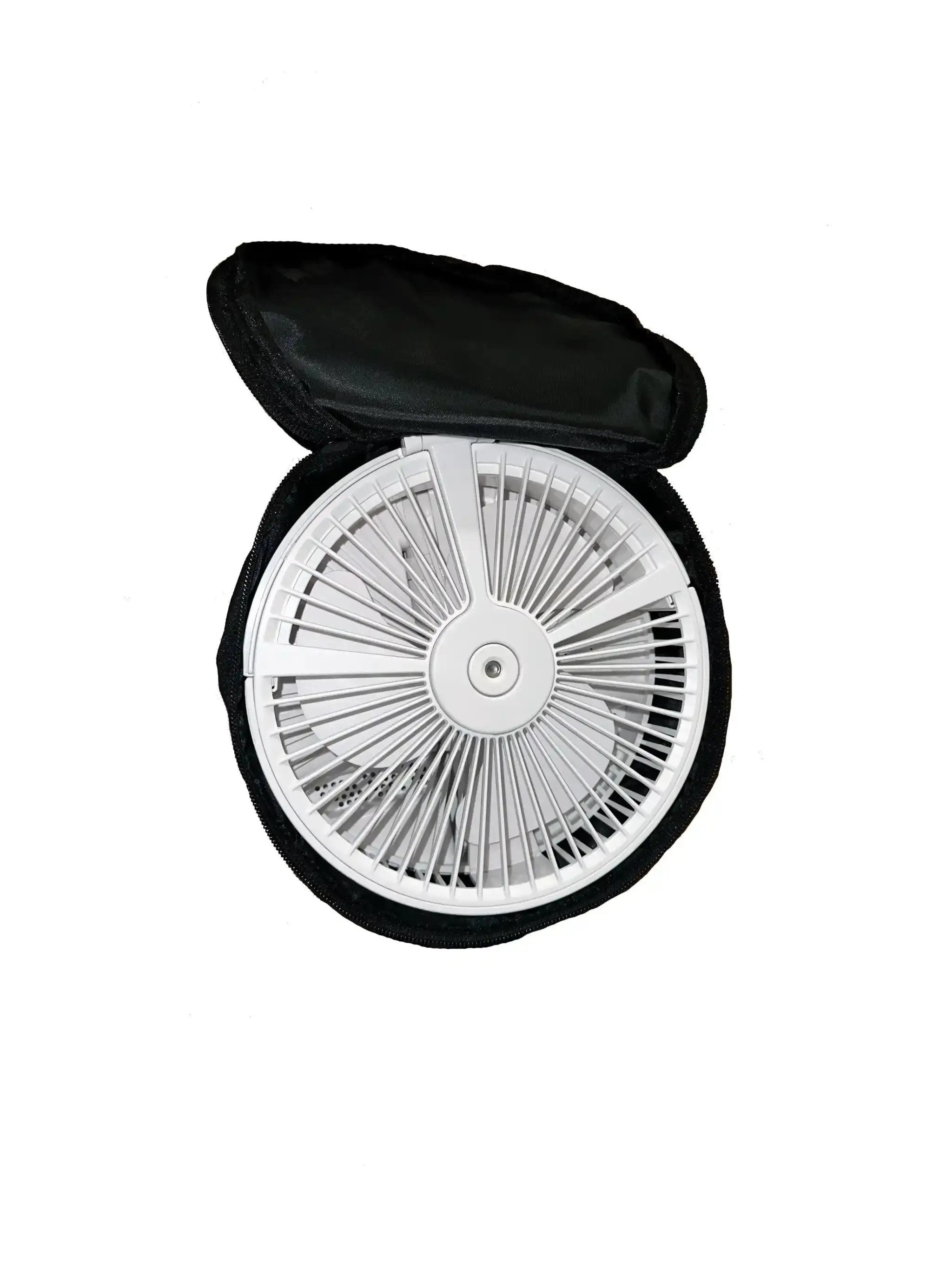 Portable Hydrating Travel Fan with Carrying Case - Perfect for Cruises, Road Trips & Outdoor Adventures | Compact & Lightweight Cooling Fan for Travel