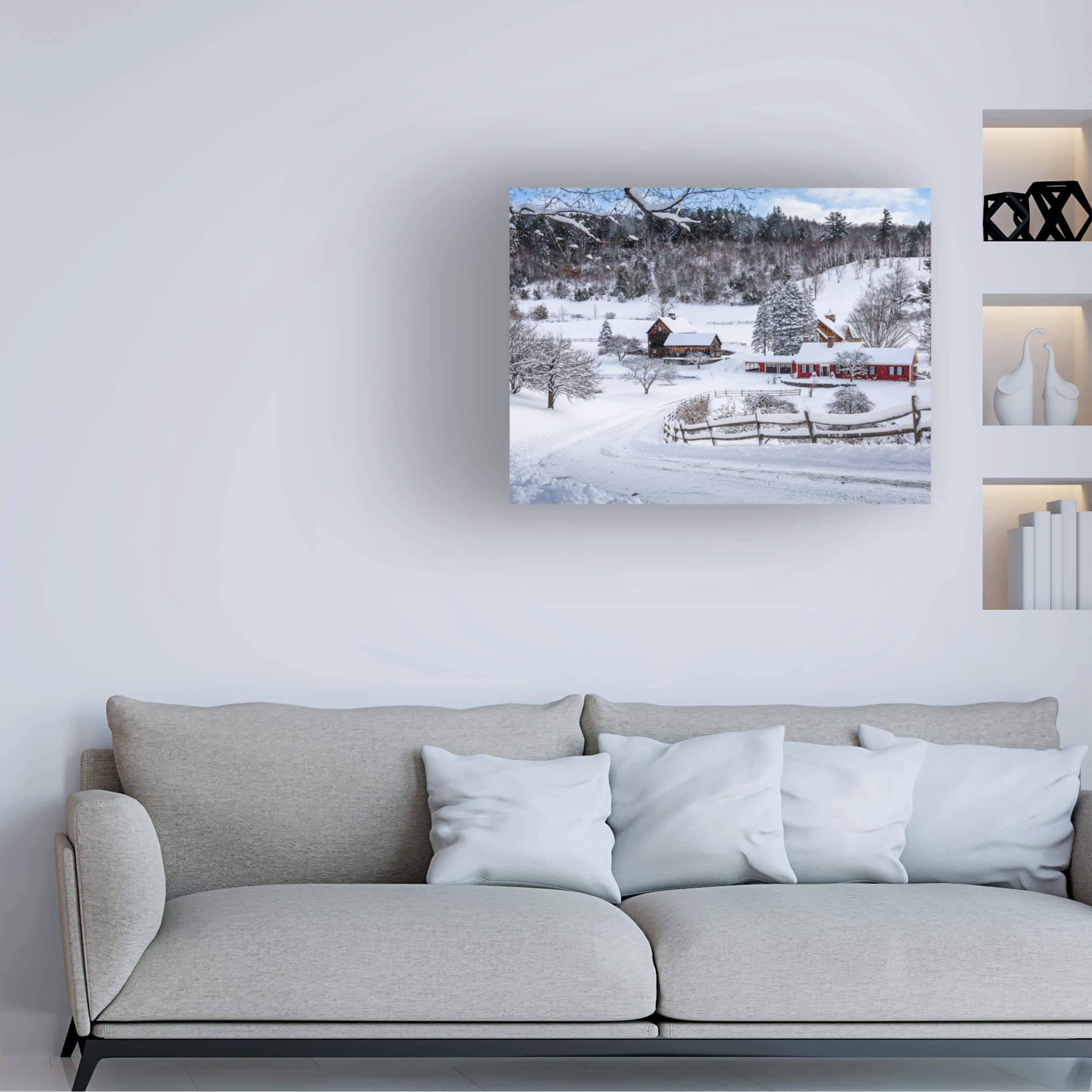 Brenda Petrella Photography 'Winter in Vermont' Canvas Wall Art Print - Landscape Nature Photography for Home & Office Decor