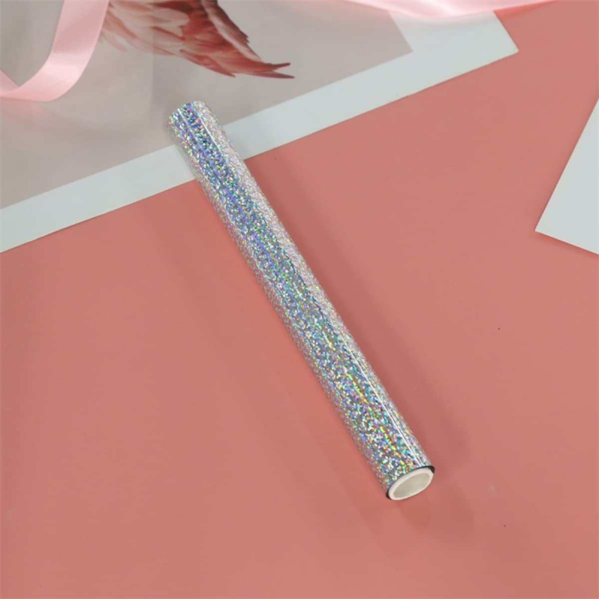 5Pcs Glimmer Hot Foil Roll - 19cm x 5m Metallic Variety Pack with Diamond Colors | Laser Printer & Laminator Compatible | Perfect for Scrapbooking, Card Making, DIY Paper Crafts & Gift Wrapping
