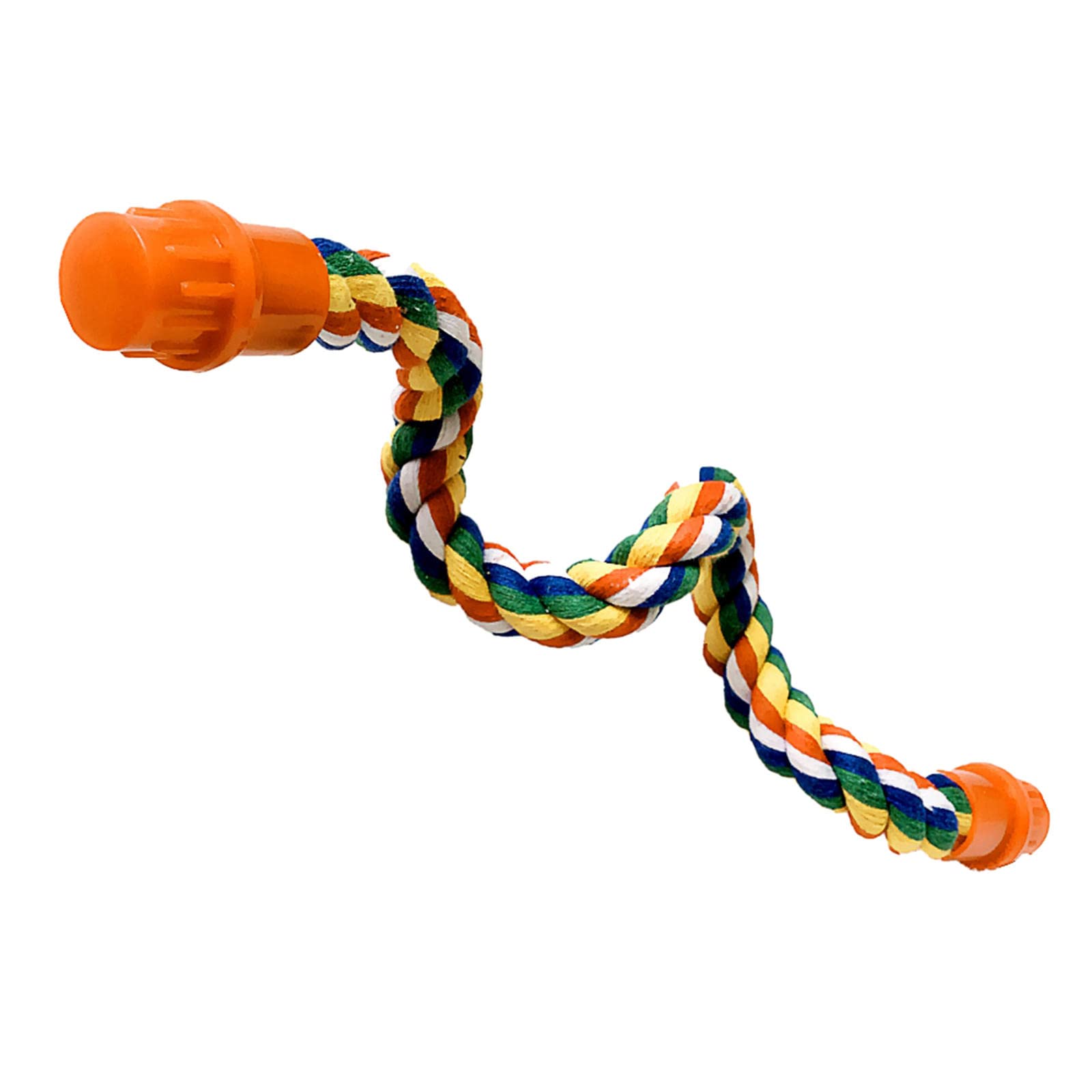 Natural Braided Bird Rope Perch - Hanging Cage Toy for Parrots, Budgies, Cockatiels & Small Birds | Safe Chewing Station for Pet Birds | Perfect for Climbing, Playing & Resting in Bird Cages