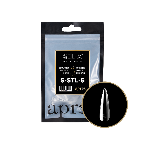 Apres Gel X Refill Tips 2.0 - 50pcs Long Stiletto Nail Extensions for Salon & DIY Manicures | Durable & Easy to Apply | Perfect for Special Occasions & Everyday Wear