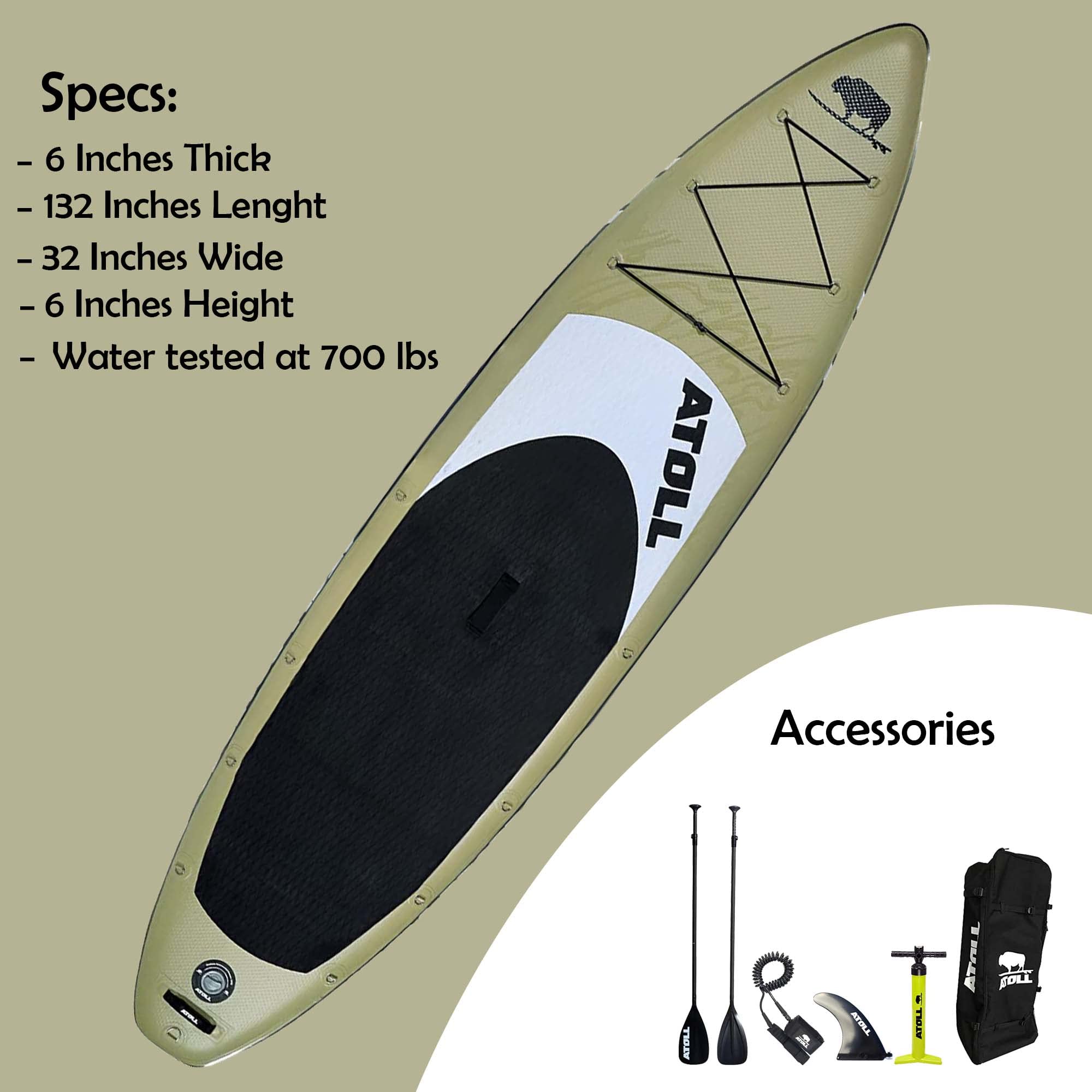 Inflatable Stand Up Paddle Board (11ft/9ft) with Pump, Paddle & Backpack for Water Sports