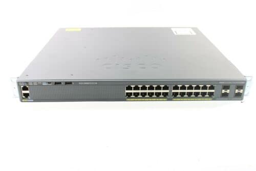 Cisco WS-C2960XR-24TS-I Catalyst 2960-XR 24-Port Gigabit Ethernet Switch with 4x1G SFP - Renewed - Ideal for Office Networks, Small Business & Home Server Setup