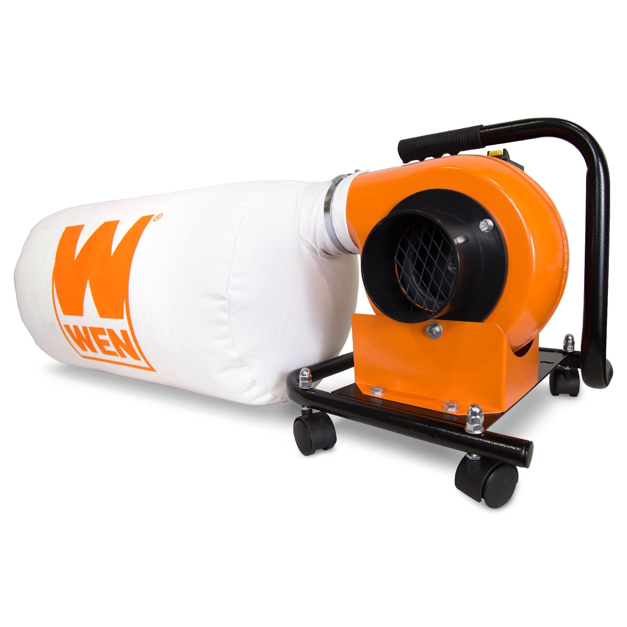 WEN R3401 5.7 Amp 660 CFM Dust Collector with 12 Gallon Bag & Wall Mount Option | Refurbished Workshop Vacuum for Woodworking, Construction & DIY Projects