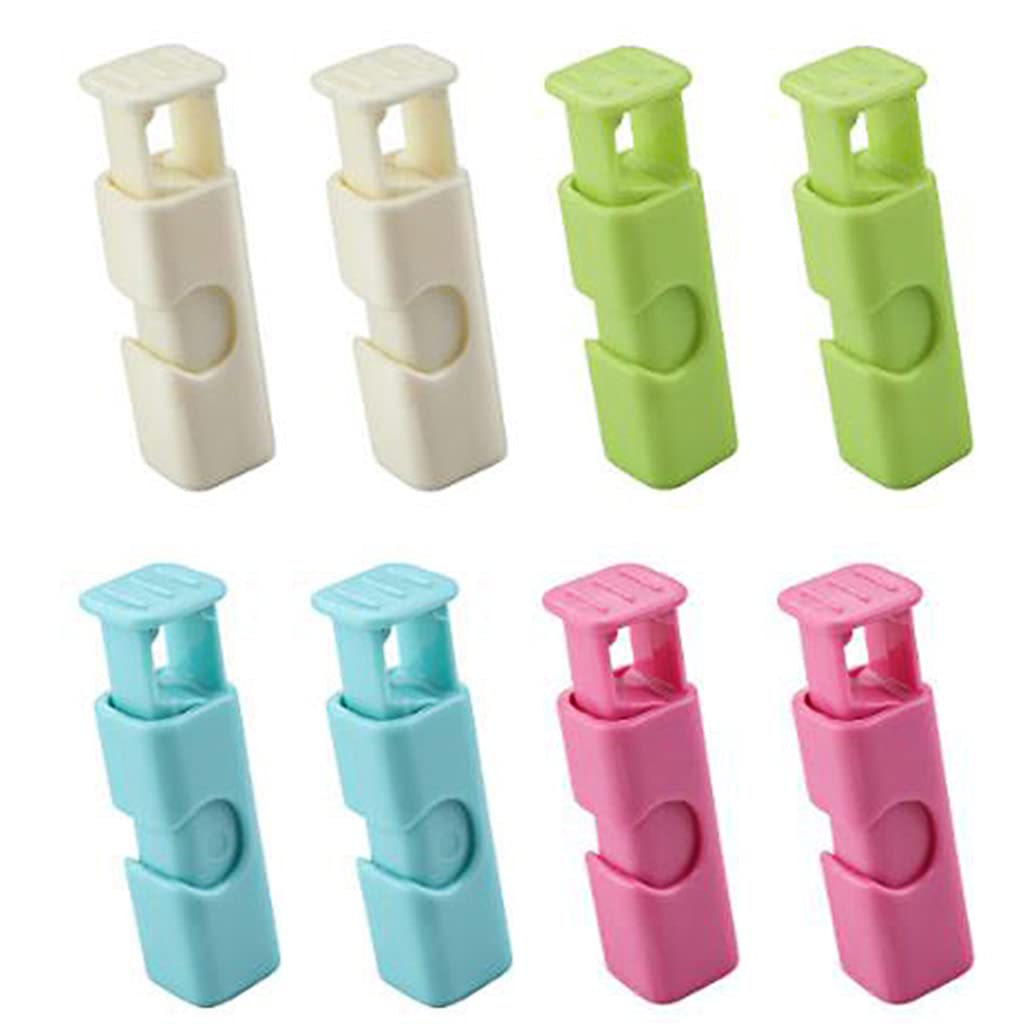 8 Pack Portable Chip Bag Sealing Clips - Reusable Snack Food Bag Clips, Spring Sealer for Chips, Cookies, Cereal - Fresh Keeping Plastic Clips for Kitchen, Pantry & Travel Storage