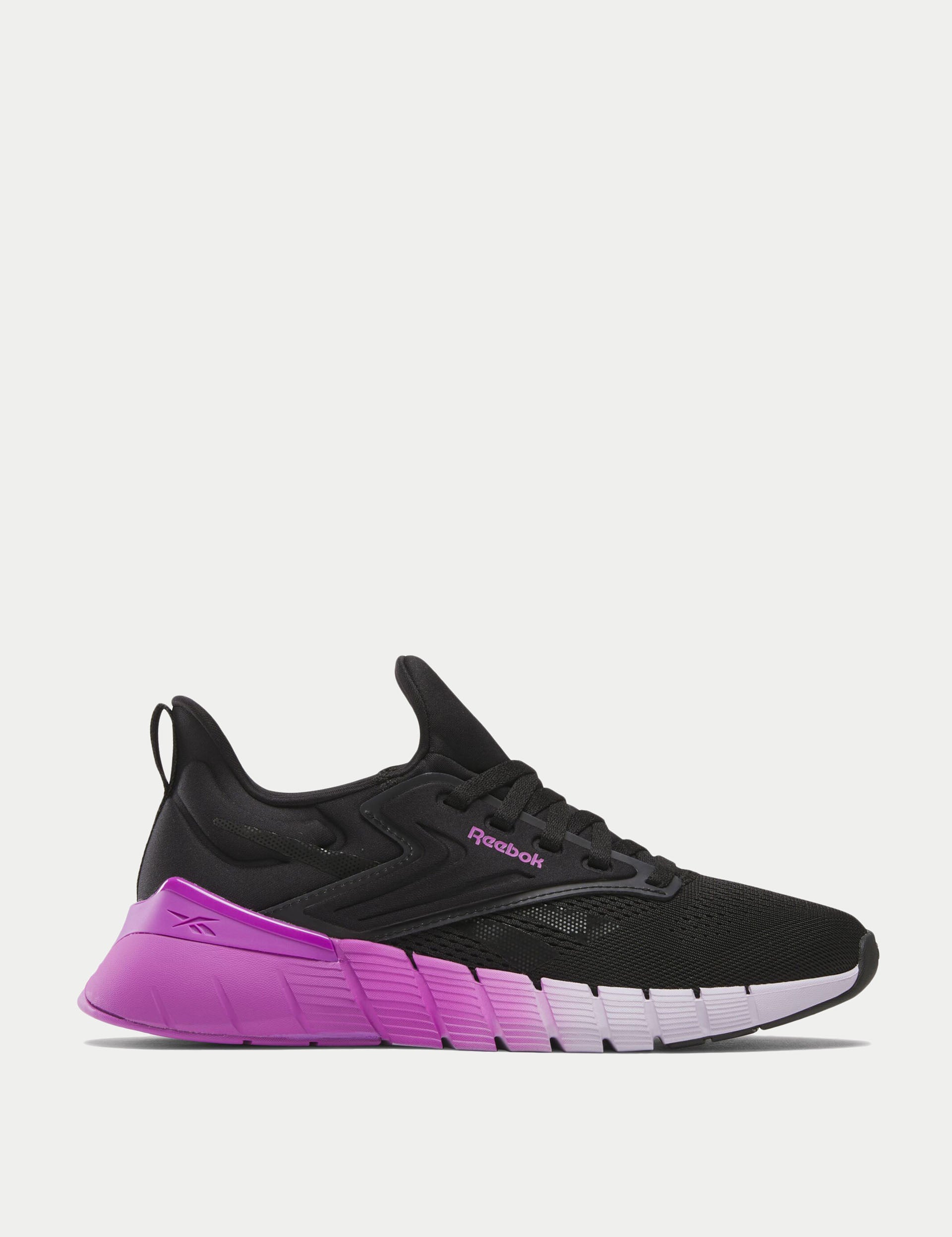 Nano Gym Shoes for Men & Women - Lightweight Running Shoes for Workout, Training, Fitness - Black/Purple Rave Digital Gleam Sneakers - Perfect for Gym, Jogging, and Casual Wear