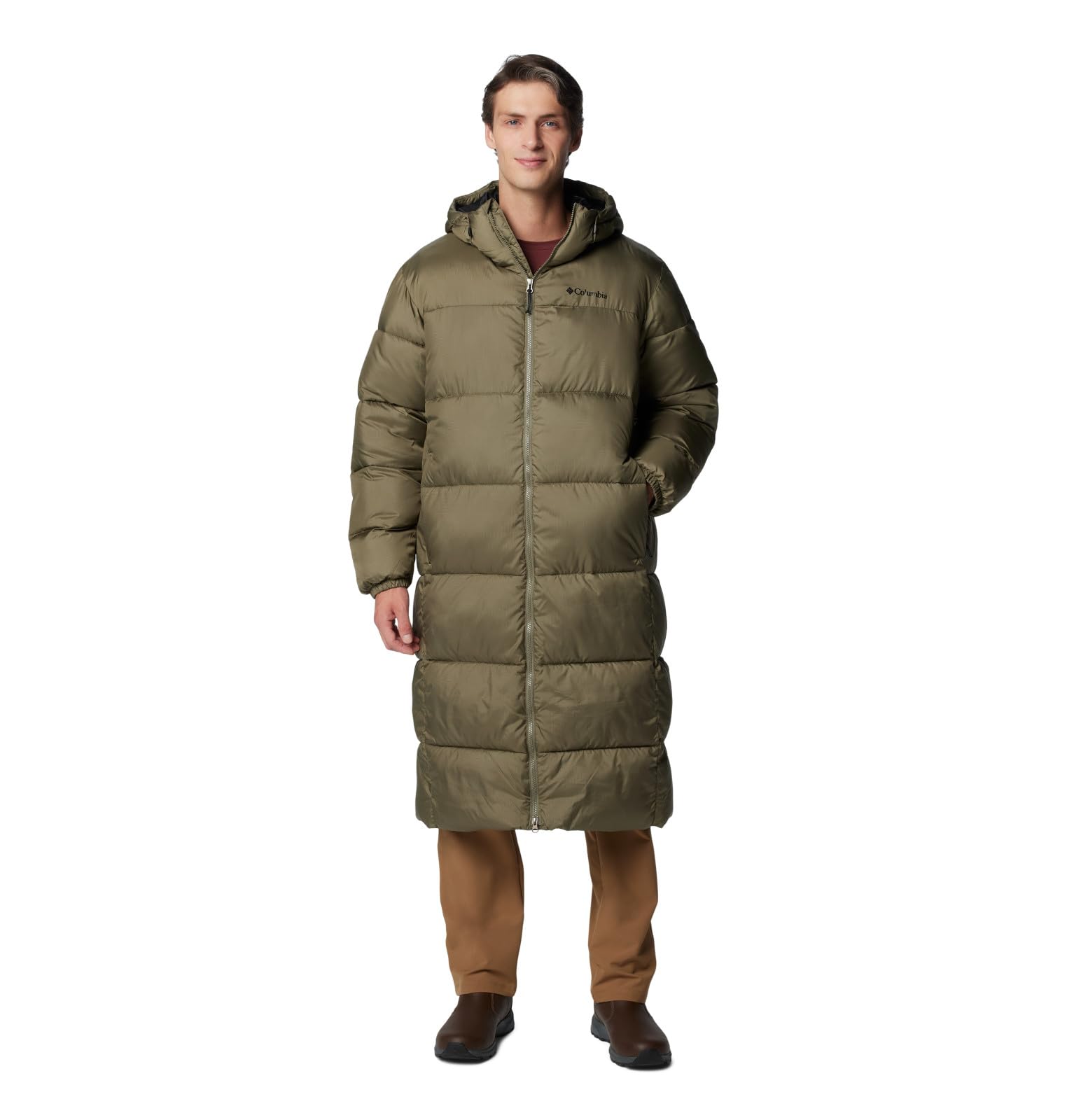Columbia Men's Puffect Long Parka - Waterproof Winter Coat with Omni-Heat Thermal Reflective, Windproof Insulated Jacket for Hiking, Skiing & Outdoor Activities