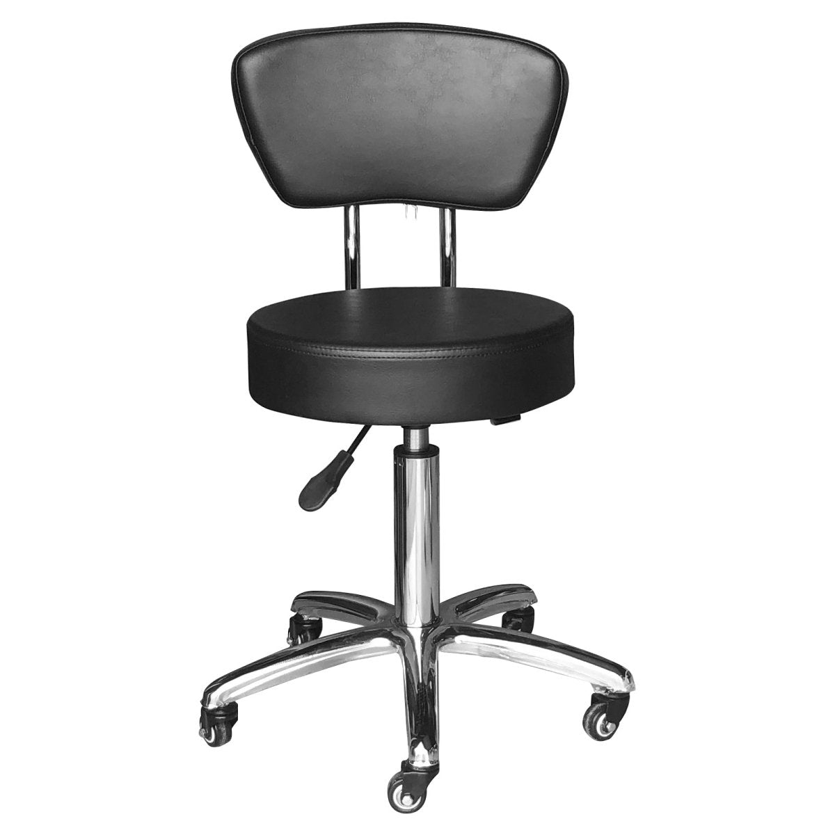 Premium Hydraulic Adjustable Height Rolling Stool with Padded Seat - RSWB451 - Perfect for Medical Offices, Laboratories, and Home Workspaces