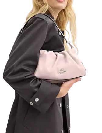 Coach Faye Shoulder Bag with Ruching - Stylish Leather Crossbody Purse for Women | Perfect for Work, Travel & Everyday Use