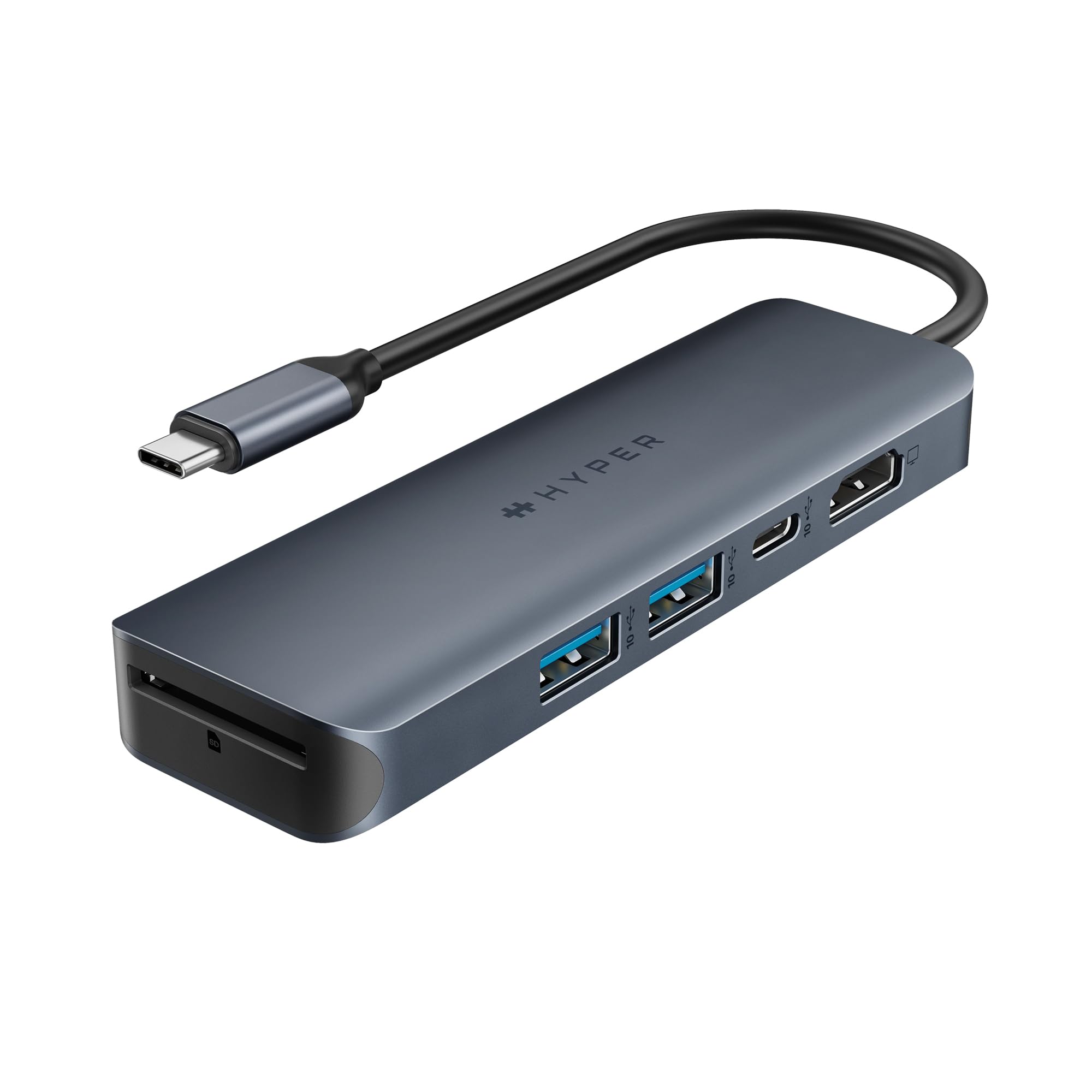 HyperDrive Next 6-Port USB C Hub for MacBook Pro/Air, PC, Chromebook - 4K60Hz HDMI, 2 USB-A 3.0, 10Gbps USB-C, 100W Power Delivery, 312MB/s SD Card Reader - Perfect for Home Office, Remote Work & Travel Accessories