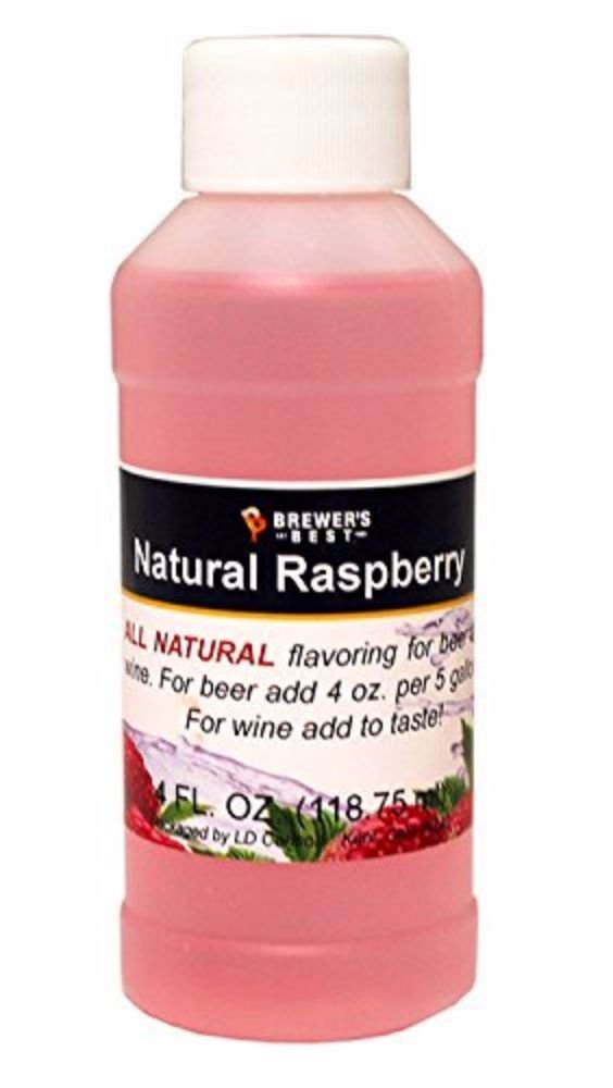 Brewer's Best Natural Raspberry Flavoring for Beer and Wine - Home Brewing & Craft Beer Making - Perfect for DIY Brew Kits, Cocktails, and Flavor Enhancements