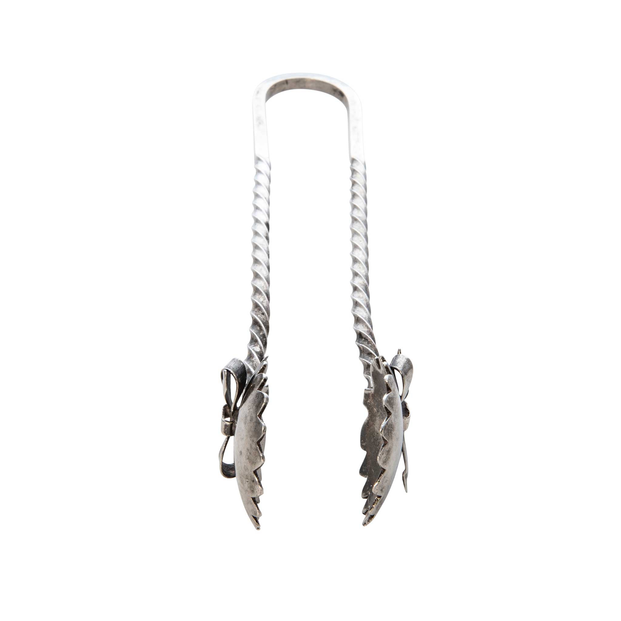 Vintage Sterling Silver Bow & Twist Tongs - Elegant Silverware for Tea, Coffee & Dessert | Perfect for Afternoon Tea, Bridal Showers & Special Occasions