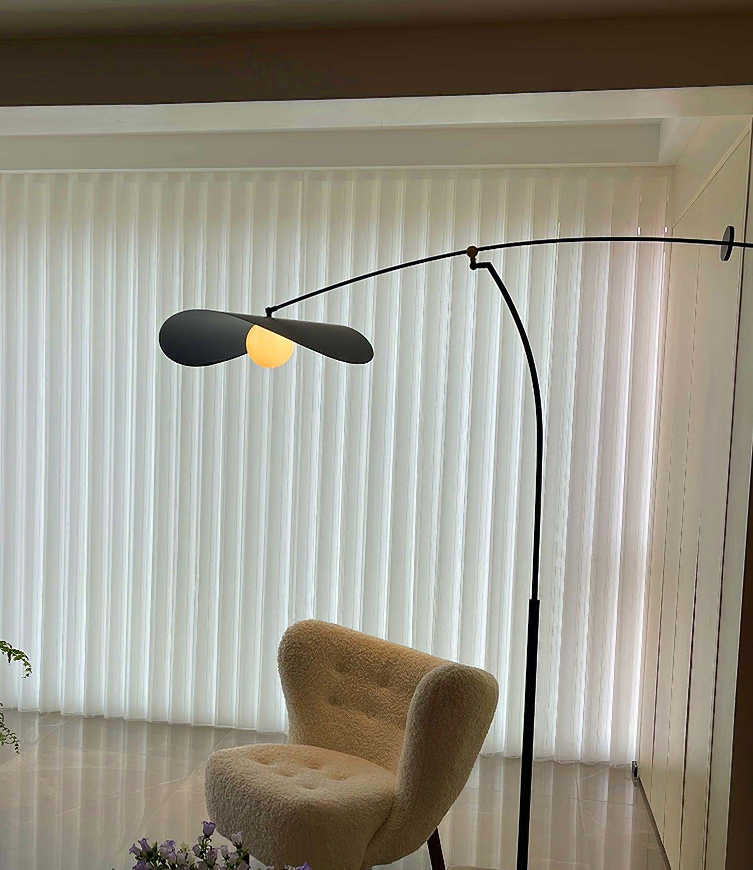 Modern Alonso Floor Lamp with Adjustable Brightness - Elegant Standing Light for Living Room, Bedroom, and Office - Perfect for Reading, Relaxing, and Ambient Lighting