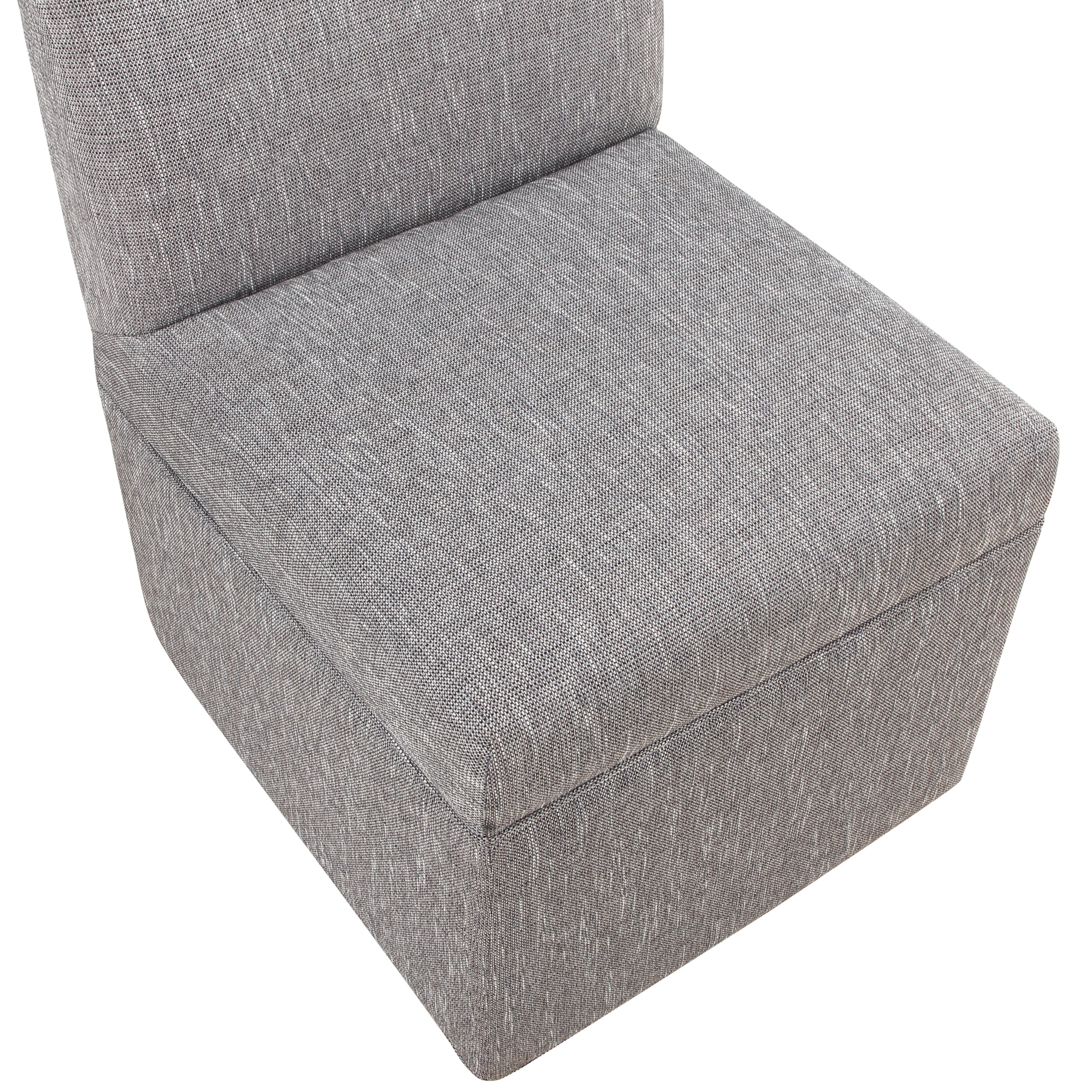 Della Modern Upholstered Castered Office Chair in Ashen Grey - Ergonomic Rolling Desk Chair for Home Office, Conference Room & Study