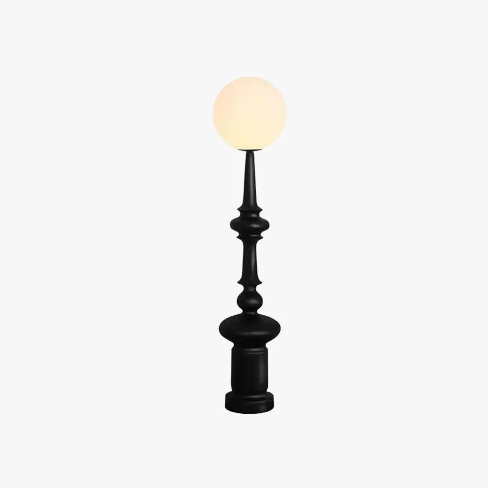 Vintage White Globe Floor Lamp - Classic Design for Living Room, Bedroom & Office - Adjustable Height & Warm Lighting for Cozy Ambiance