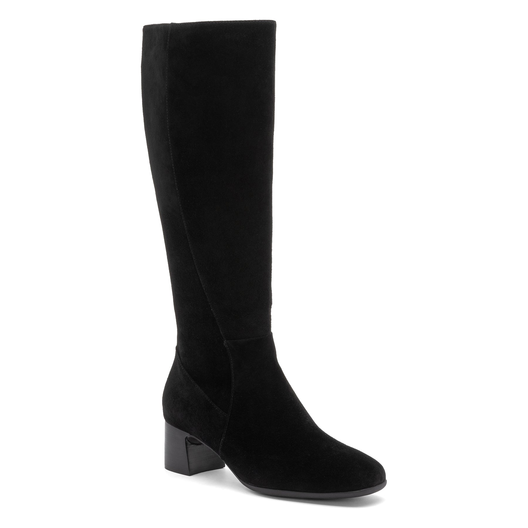 Abeo Avenue Tall Black Suede Boots for Women - Comfortable & Stylish Knee-High Boots for Fall & Winter Fashion | Perfect for Office, Party & Outdoor Activities
