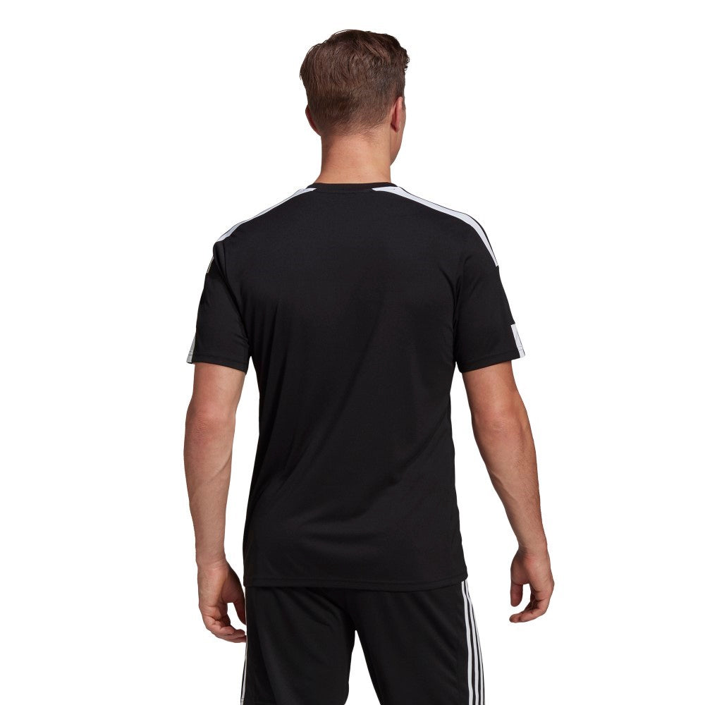 Adidas Adult Squadra 21 Soccer Jersey - Black & White - Breathable Performance Shirt for Men - Perfect for Training, Matches & Fan Wear