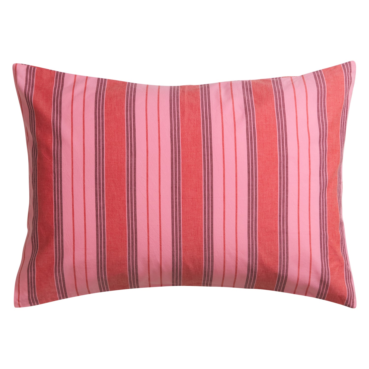 Brigitte Cotton Pillowcase Set - 2 Pack Soft Breathable Pillow Covers for Bedroom, Hotel & Travel - Scarlet Red