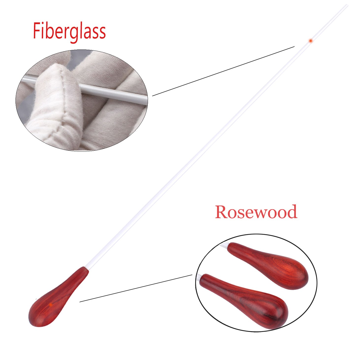 Professional Rosewood Orchestra Conducting Baton with Wooden Gift Box - Perfect for Conductors, Music Teachers & Symphony Performances
