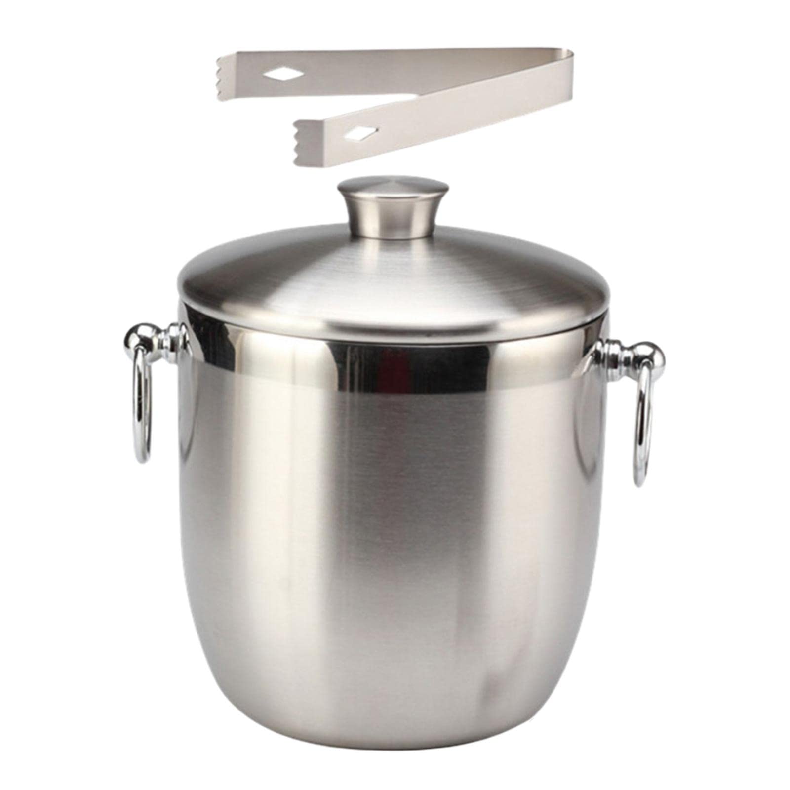 Homyl 3L Ice Bucket with Handle - Premium Stainless Steel Ice Cube Container for Hotels, Bars, Clubs, Parties & Restaurants - Perfect for Chilling Drinks, Wine Bottles & Beverages at Events